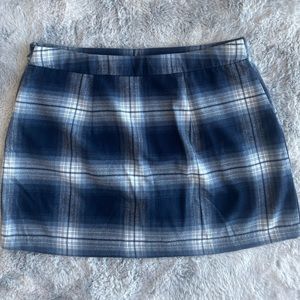 NWOT Abercrombie Wool Flannel Look Mini Skort